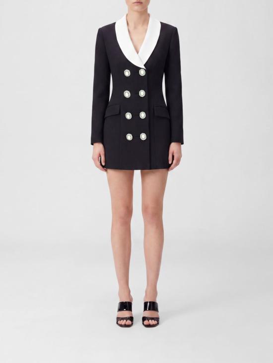 26FW 셀프 포트레이트 롱 원피스 AW26054SB Black