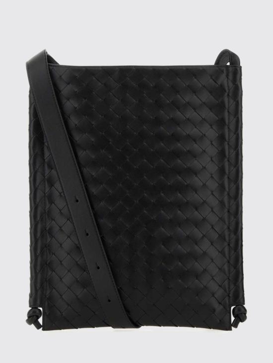 26FW 보테가베네타 라지 플랫 루프백 776204V2HL1 8803 Black - BOTTEGA VENETA