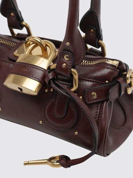 26FW 끌로에 스몰 그레인드 레더 패딩턴 백 CH26SS805P75 27M Brown - CHLOE