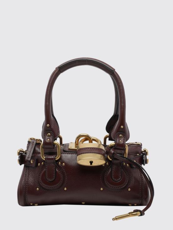 26FW 끌로에 스몰 그레인드 레더 패딩턴 백 CH26SS805P75 27M Brown