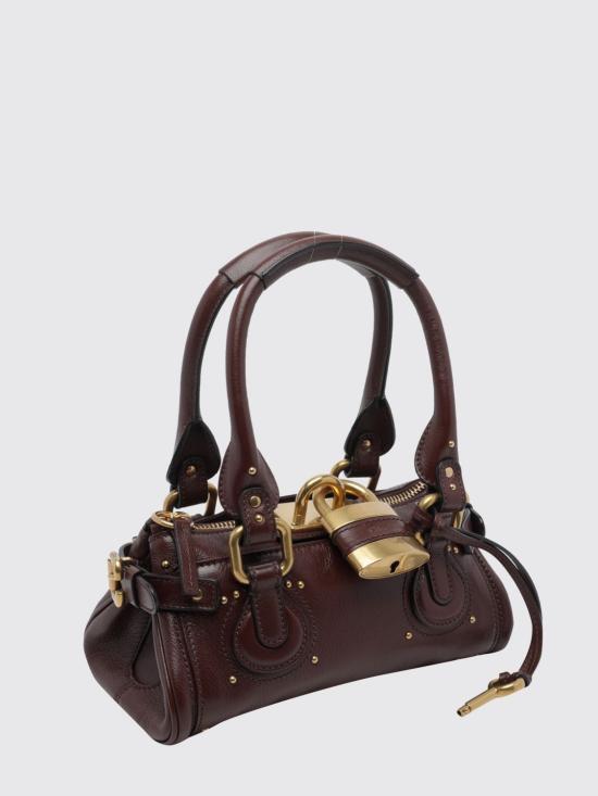 26FW 끌로에 스몰 그레인드 레더 패딩턴 백 CH26SS805P75 27M Brown - CHLOE