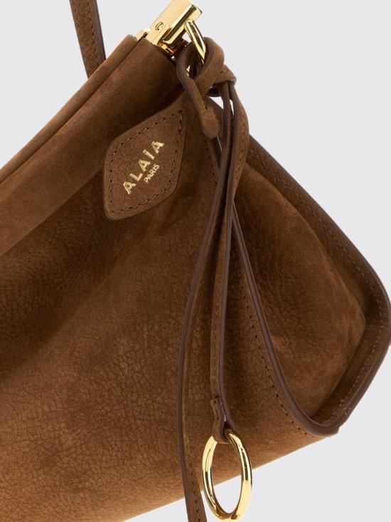 26FW 알라이아 르 클릭 이스트 웨스트 레더 미디움백 AA1S01430CA214 731 Brown - ALAIA