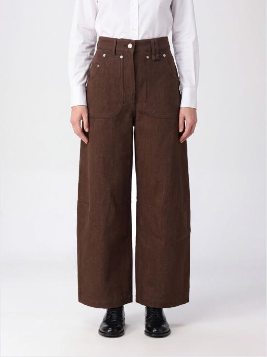 26FW 시몬로샤 데님 팬츠 4218B1355 TANPEARLCLEAR Brown