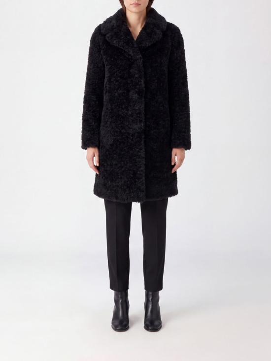 26FW 에르노 컬리 얼터너티브 퍼 코트 GC000503D12421 9300 Black