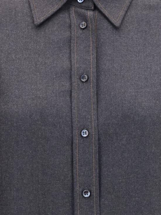 26FW 브루넬로 쿠치넬리 셔츠 MP550M1M06 C1135 Charcoal - BRUNELLO CUCINELLI