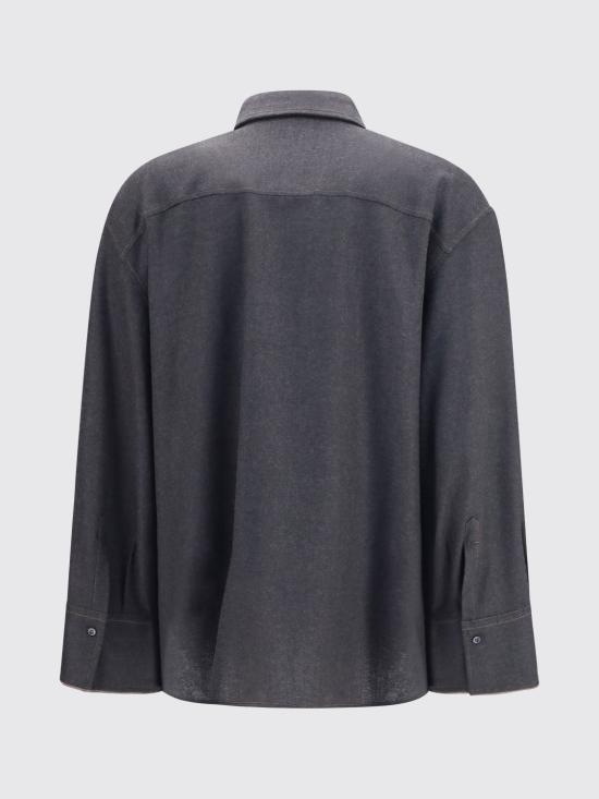26FW 브루넬로 쿠치넬리 셔츠 MP550M1M06 C1135 Charcoal - BRUNELLO CUCINELLI