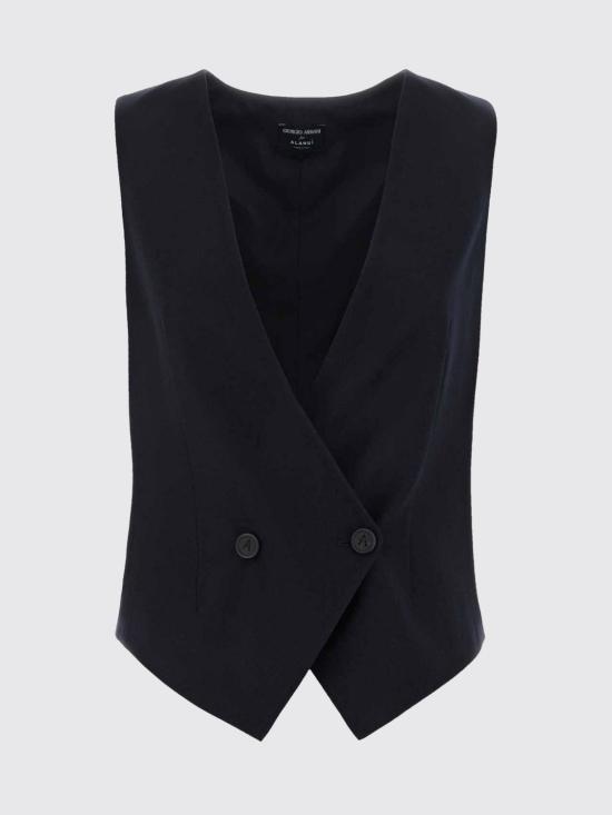 26FW 조르지오 아르마니 베스트 GW003456TE10090 UB115 Blue - GIORGIO ARMANI