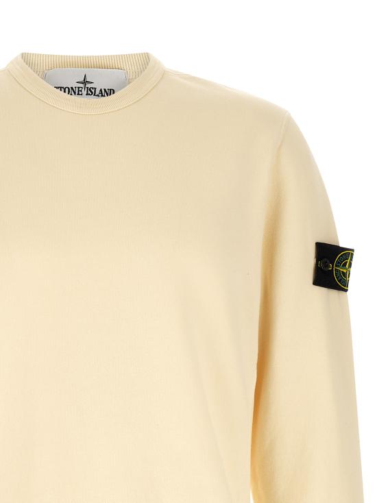 26FW 스톤 아일랜드 60120 코튼 플리스 스웨트셔츠 L2S156100049S0A20V0093 White - STONE ISLAND
