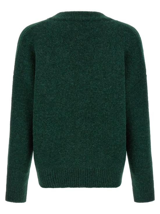 26FW 아미 빅 하트 로고 알파카 니트 가디건 UKC365KN0135A279 Green - AMI