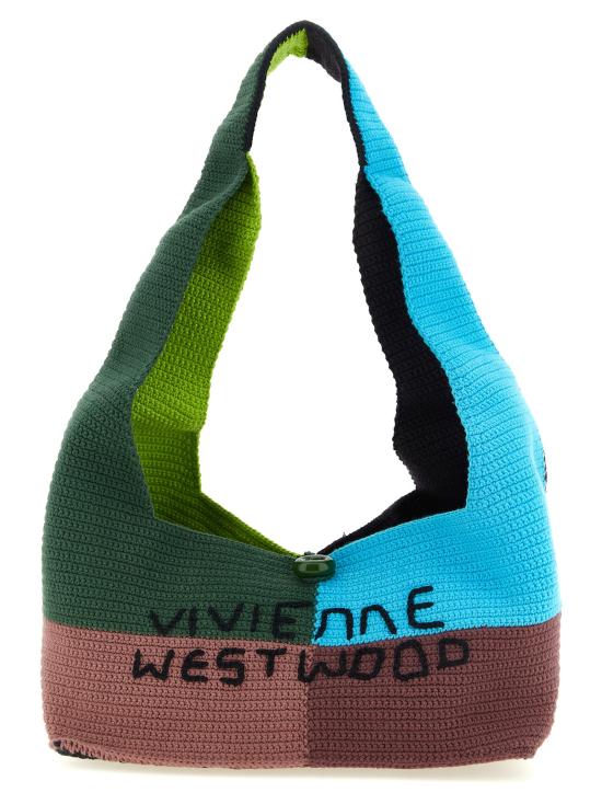 26FW 비비안웨스트우드 엘리 크로셰 패치워크 숄더백 46020019UK007PO105 Multicolor