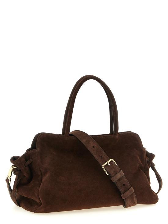 26FW 프라다 캐리 라지 스웨이드 백 캐리 라지 스웨이드 백 1BG650VMOY2C4SF0003 Brown - PRADA
