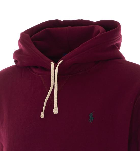 26FW 폴로 랄프로렌 포니로고 자수 후드 티셔츠 710766778025 CLASSIC WINE Red - POLO RALPH LAUREN