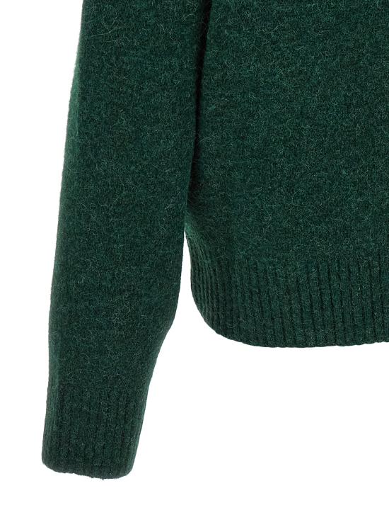 26FW 아미 빅 하트 로고 알파카 니트 가디건 UKC365 KN0135A279 GREEN - AMI