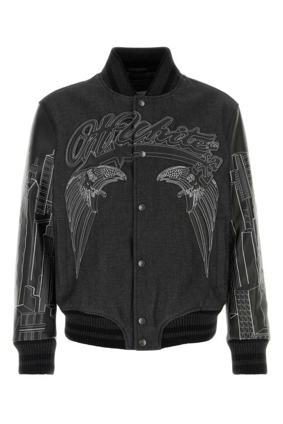 26SS 오프화이트 자켓 OMJA122Z26LEA0 0200 BLACK