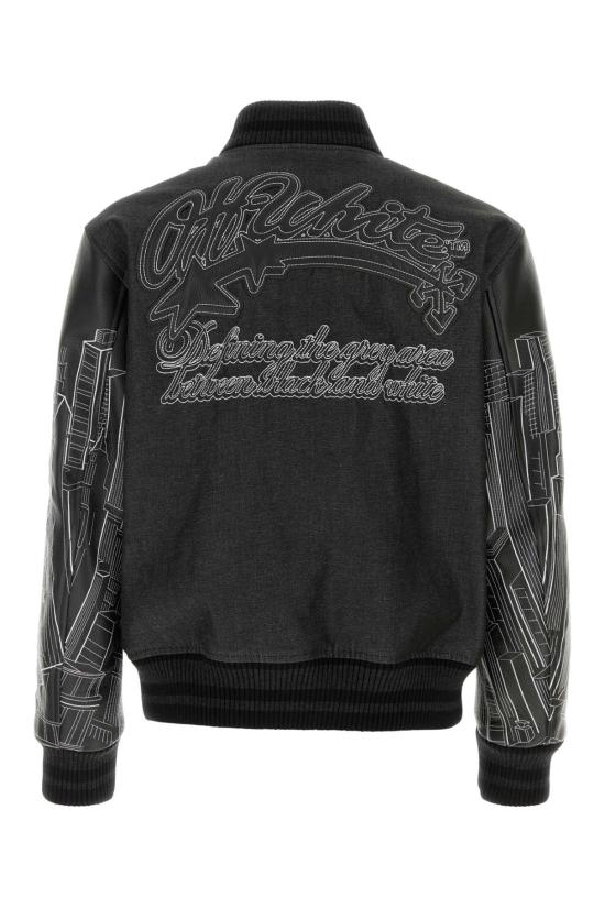 26SS 오프화이트 자켓 OMJA122Z26LEA0 0200 BLACK - OFF WHITE