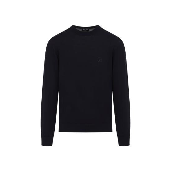 26FW 조르지오 아르마니 스웨터 GM004535 AF28169 U8139 NIGHT BLUE - GIORGIO ARMANI