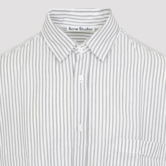 26FW 아크네 스튜디오 긴팔 셔츠 BB0702 BL1 WHITE NAVY - ACNE STUDIOS