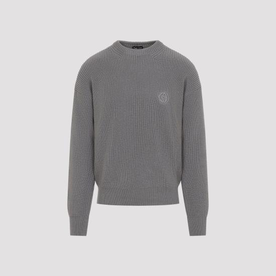 26FW 조르지오 아르마니 스웨터 GM003945 AF28277 U6107 DOVE GREY - GIORGIO ARMANI
