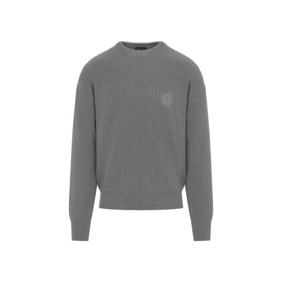 26FW 조르지오 아르마니 스웨터 GM003945 AF28277 U6107 DOVE GREY - GIORGIO ARMANI