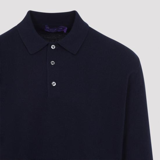 26FW 랄프로렌 퍼플라벨 스웨터 790P22444002 CLASSIC CHAIRMAN BLUE - RALPH LAUREN PURPLE LABEL
