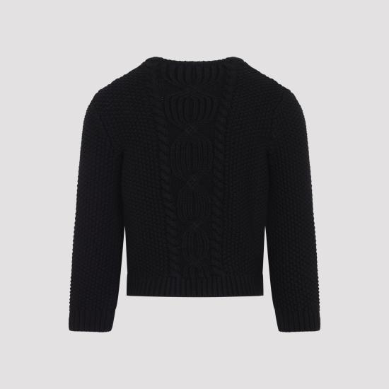 26FW 생로랑 스웨터 A004KQ Y77OL 1000 NOIR - SAINT LAURENT