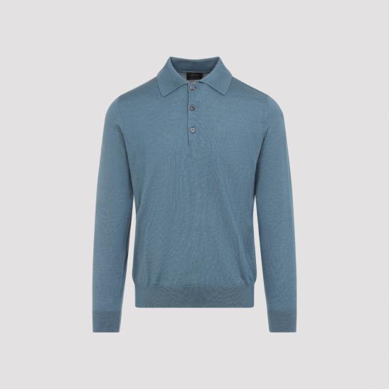 26FW 브리오니 스웨터 UMR30L P1K82 4600 TURQUOISE BLUE - BRIONI