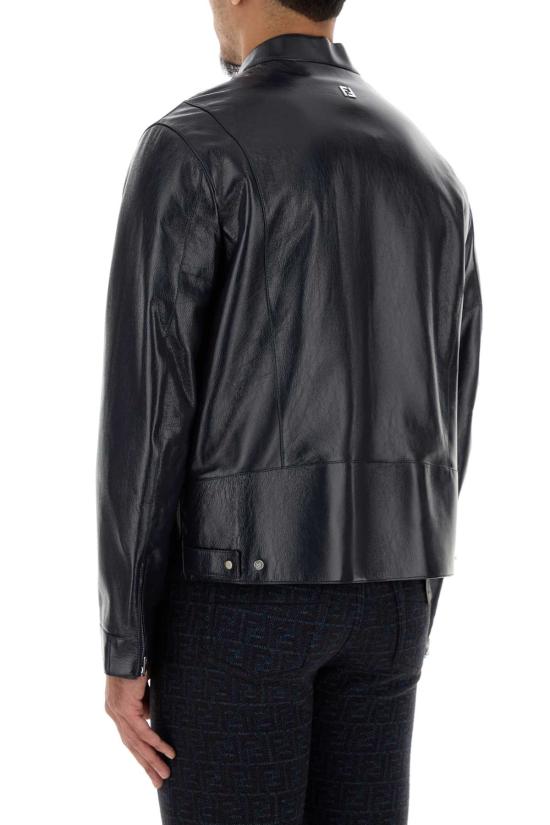 26SS 펜디 레더 블루종 FPJ143AVZR F0N5W BLACK - FENDI