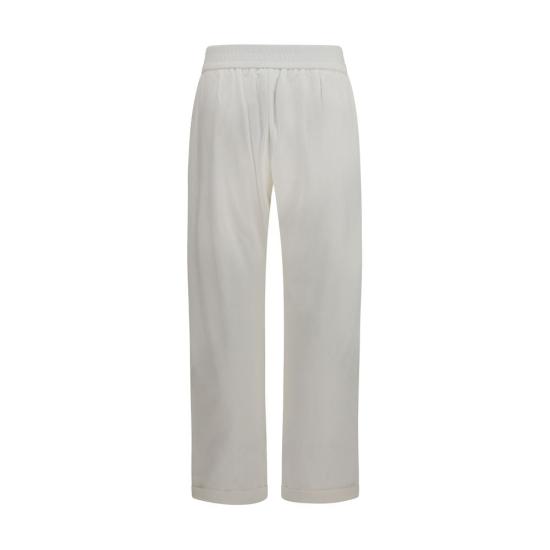 26SS 브루넬로 쿠치넬리 트레이닝/조거 팬츠 BRMH827FB799C600BB WHITE - BRUNELLO CUCINELLI