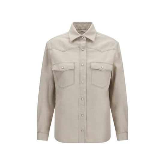 26FW 펜디 셔츠 FEFLF867B1PJF0QM0BB BEIGE