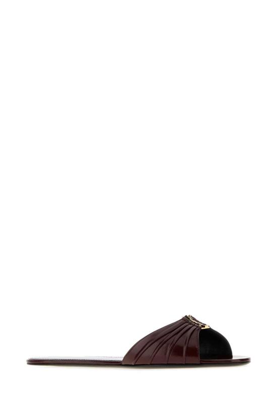 26FW 생로랑 바빌론 슬립온 슬라이드 869658AAEHF 6629 BURGUNDY - SAINT LAURENT
