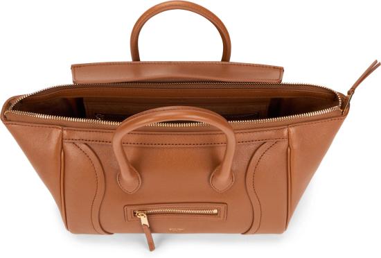  셀린느 스몰 뉴 러기지백 서플 샤이니 램스킨 124213GW2 BROWN - CELINE