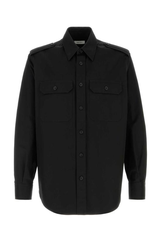 25FW 알렉산더 맥퀸 셔츠 832666QSABY 1000 BLACK