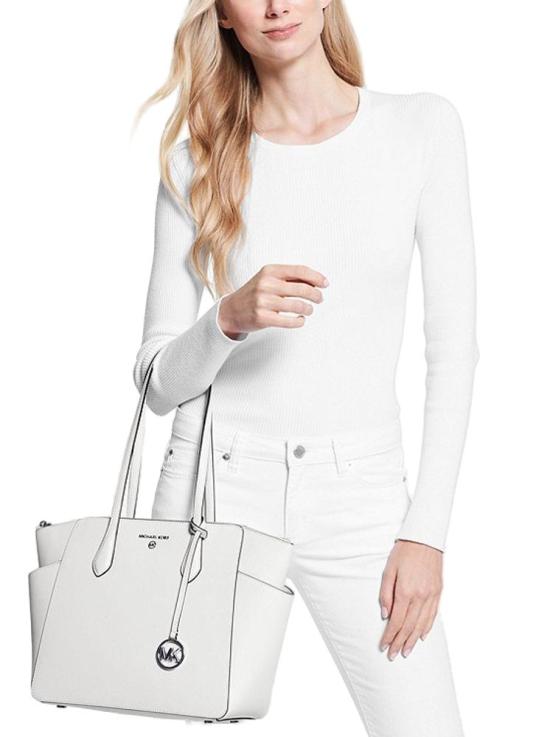  마이클 코어스 토트백 30S2S6AT2L OPTIC WHITE ONESIZE Michael Kors - MICHAEL KORS