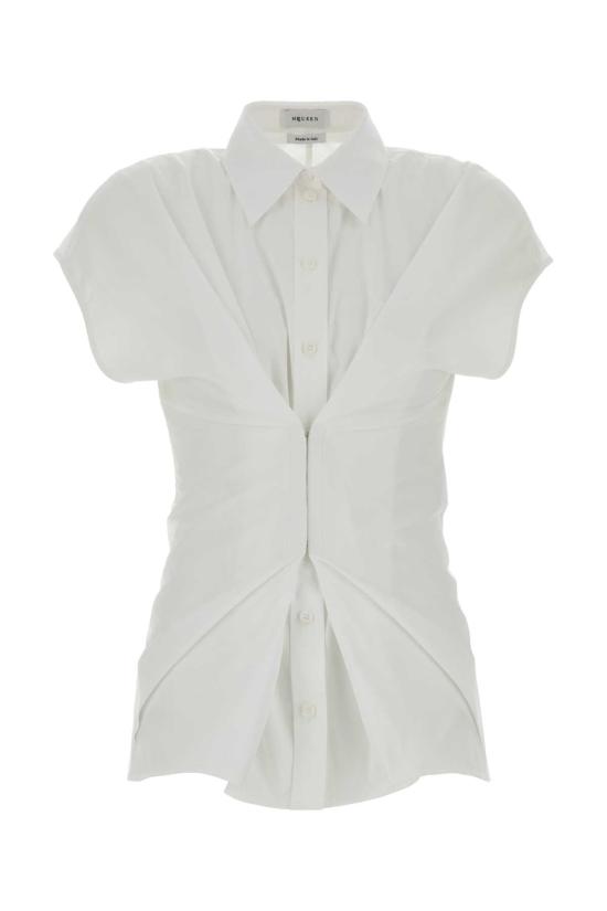 26SS 알렉산더 맥퀸 셔츠 863777QAABT 9000 WHITE