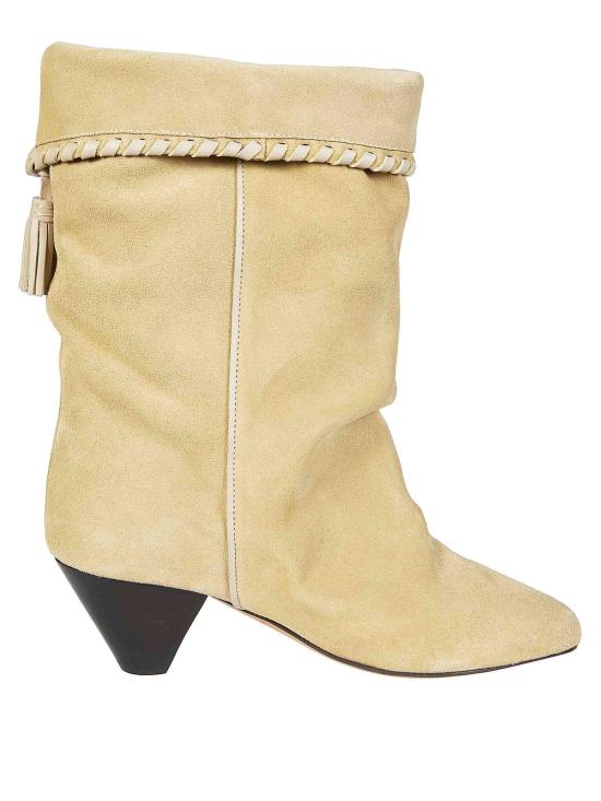 26SS 이자벨마랑 달비 드레이프 스웨이드 카프스킨 레더 부츠 BO0188FBC1A20S90DB BEIGE