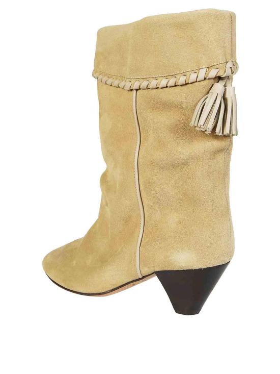 26SS 이자벨마랑 달비 드레이프 스웨이드 카프스킨 레더 부츠 BO0188FBC1A20S90DB BEIGE - ISABEL MARANT