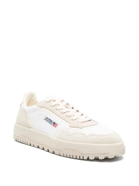26SS 오트리 WILDPACE 로우 스니커즈 립스탑 나일론 가죽 LDLMCO09 Beige - AUTRY