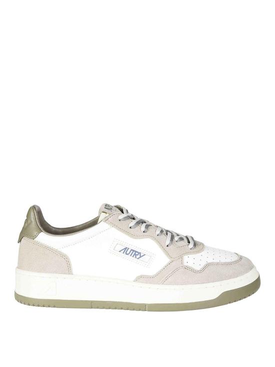 26FW 오트리 메달리스트 로우 스니커즈 AULMBW07WHTLICORICE BEIGE