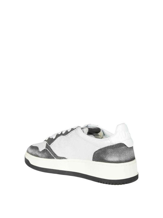 26FW 오트리 메달리스트 로우 레더 스니커즈 AULWYB04SILVBLK GREY - AUTRY