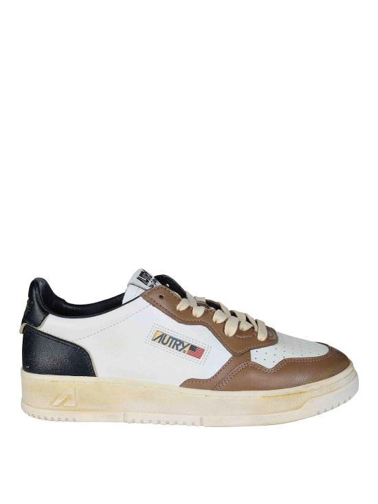 26FW 오트리 슈퍼 빈티지 메달리스트 로우 레더 스니커즈 AVLMSV60WHTMALTMAL WHITE