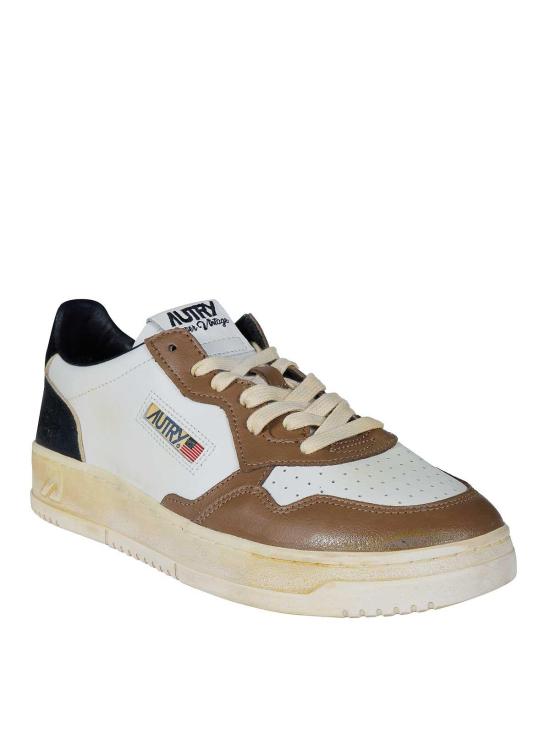 26FW 오트리 슈퍼 빈티지 메달리스트 로우 레더 스니커즈 AVLMSV60WHTMALTMAL WHITE - AUTRY