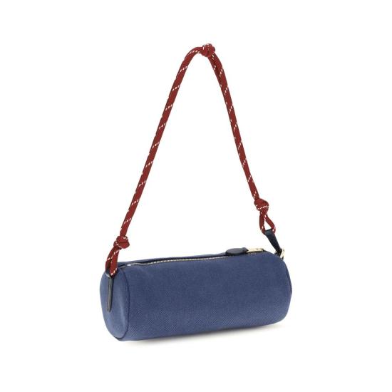 26FW 미우미우 스피릿 개버딘 파우치 미니 백 MI5NE8532IA7F04GMBB BLUE - MIU MIU