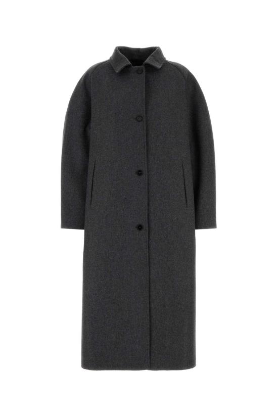 26FW 질샌더 코트 J03SW0043J40385 023 Grey