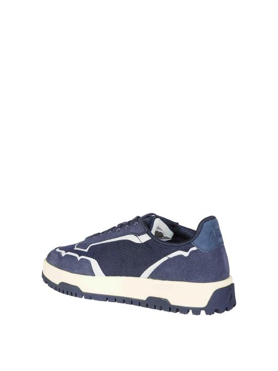 26FW 오트리 WILDPACE 로우 스니커즈 립스탑 나일론 가죽 LDLMAK12BLUETBLUET - AUTRY
