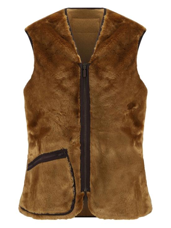 26FW 바버 웜 파일 웨이스트코트 집 인 라이너 MLI0004 BR31 BEIGE - BARBOUR