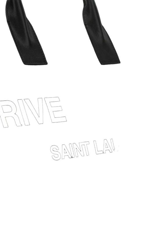  생로랑 리브 고쉬 로고 프린트 캔버스 라지 토트백 509415FAAVR 1070 BLACK - SAINT LAURENT