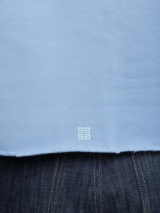  지방시 후드 티셔츠 GIBWJ04C3YEL452SG BLUE - GIVENCHY