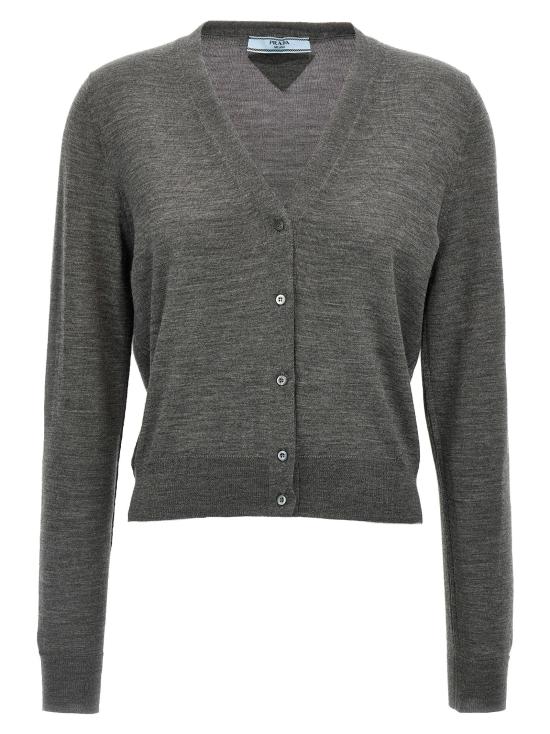  프라다 가디건 PR304379BM GRAY
