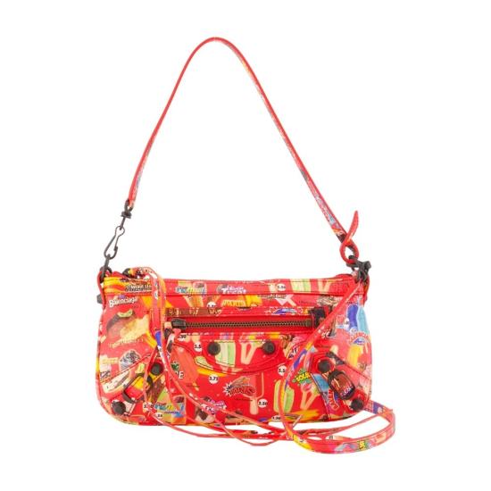 26FW 발렌시아가 르 시티 파우치 온 스트랩 863960 2AB84 4645 RED