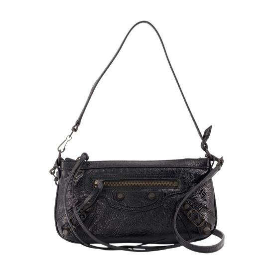 26FW 발렌시아가 르 시티 파우치 온 스트랩 863960 2ABEK 1000 black